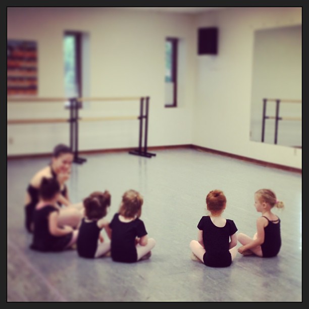 My heart is bursting. This is so adorable I can't even stand it. #ballet #first