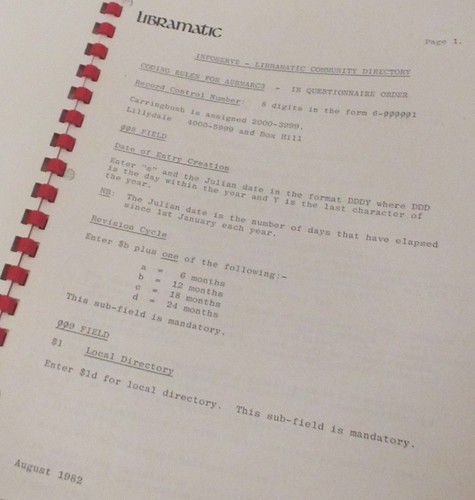 1982 Infoserve manual 52/25/1 #fp13 #technology by Hecuba's Story