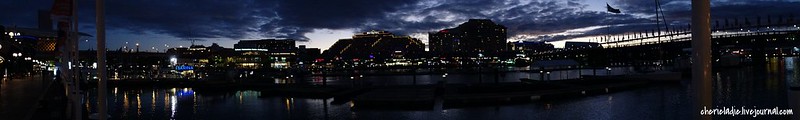 panoramic view of darling harbour, sydney