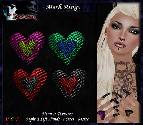 [OFFER!] *P* Mesh Passion Rings 2 ~11 Textures~