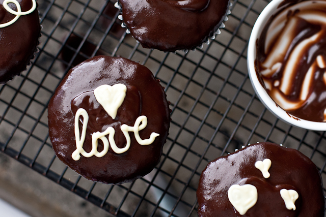 Chocolate Valentine's Cupcakes
