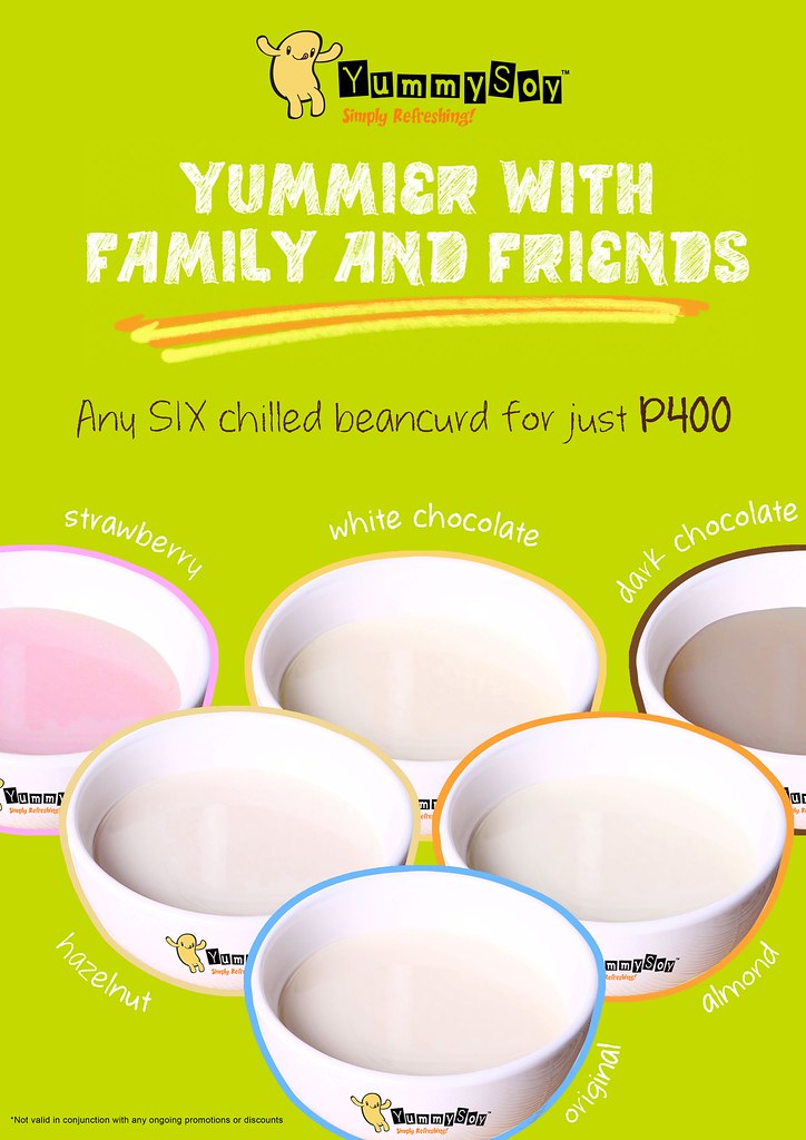 YummySoy Six Chilled Beancurd for P400 Promo