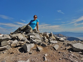 Lounging on Summit of Mount Antero (14,289 ft)