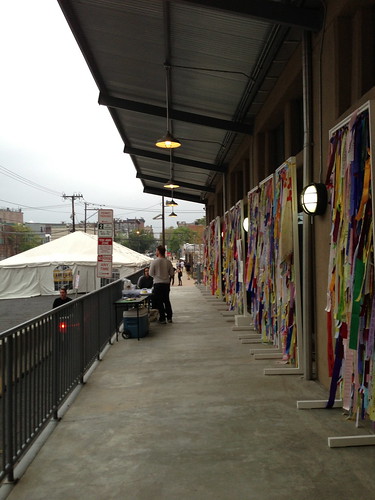 One of the walkways, with Ribbons of Hope Exhibit