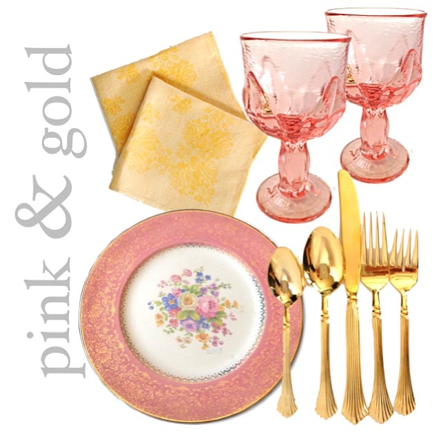Forget silver and gold! We have an arsenal of #pinkandgold #vintage entertaining essentials to make your #holidaytable unforgettable!