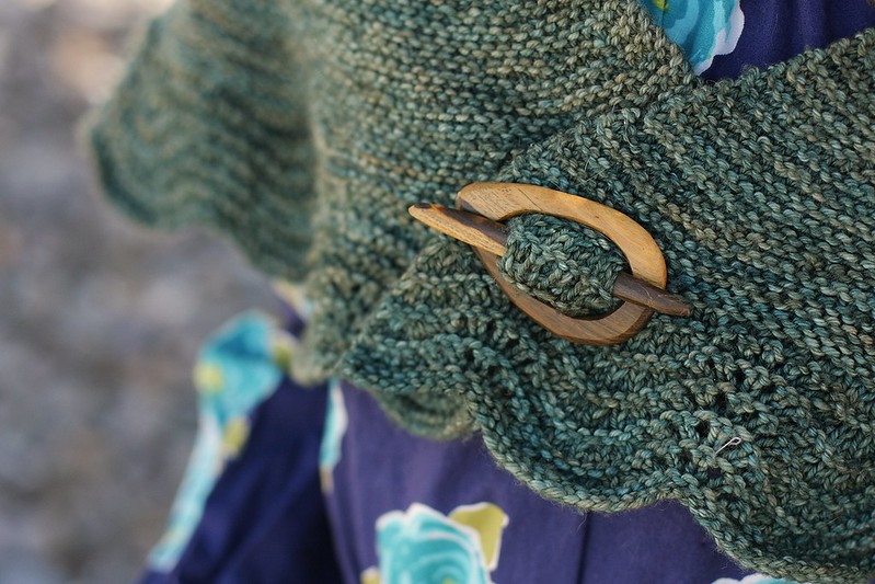 wooly moss roots shawl pin *LOVE*
