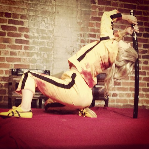 Mercy Beaucoup as Beatrix kiddo from kill bill #drsketchy #drsketchys