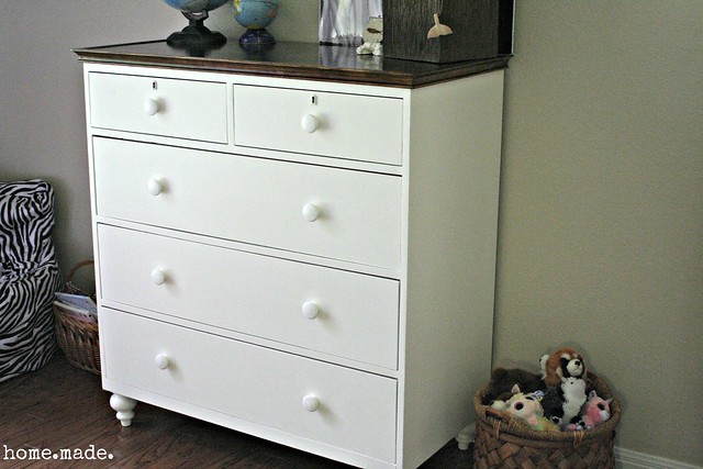 home.made. White and Wood Dresser