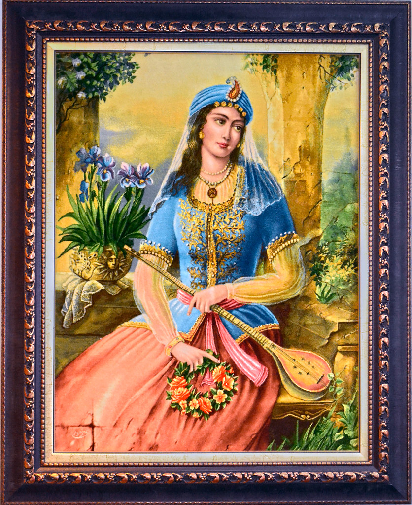 Persian Tableau Rug Pictorial carpet