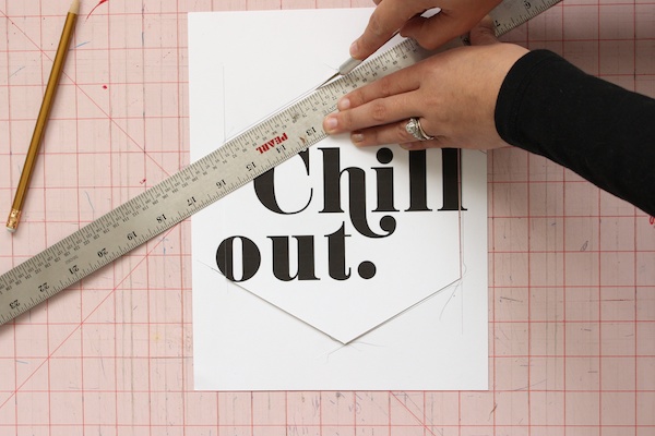 Fabric Paper Glue | Inspirational Hex Plaque