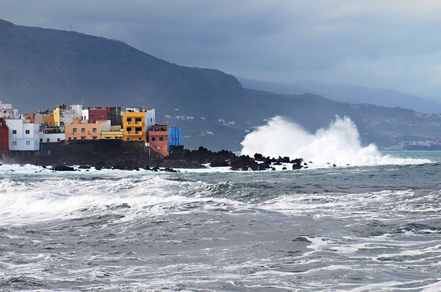 Choppy seas at Punta Brava, Tenerife