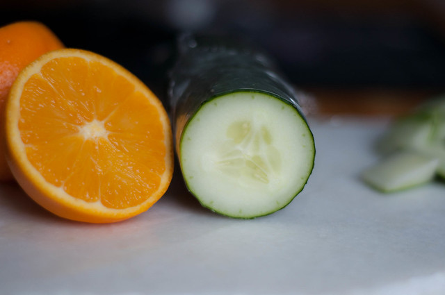 orange cucumber
