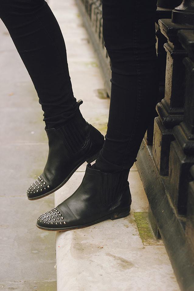 Studded Topshop Chelsea Boots