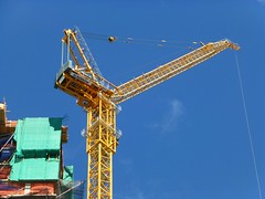 Cranes in New York City, USA