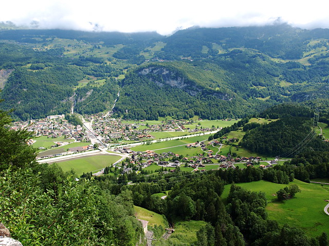 Meiringen from the Reichenbach Funicular, Switzerland