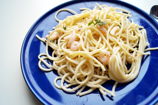 easy garlic pasta