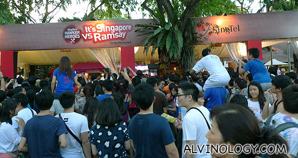 Singaporeans love food - look at the crowd this event drew 