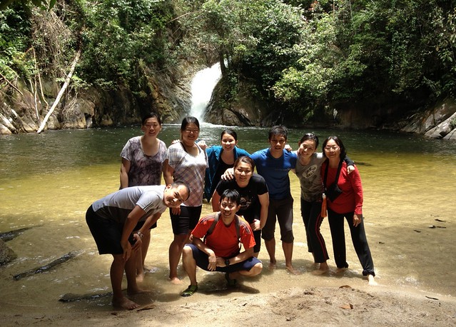Perting Pandak Waterfall aka Lata Hammers @ Bentong, Pahang - group