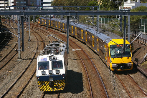 ???Locomotive in Strathfield.Sta, Strathfield, NSW, Australia /Sep 30,2013