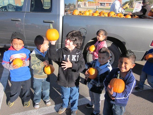 Children from Emerson Elementary School in Albuquerque, N.M., were treated to their own pumpkin, compliments of the New Mexico Farm Service Agency. More than 8,500 pumpkins were donated to schools, children’s hospitals and local food banks.