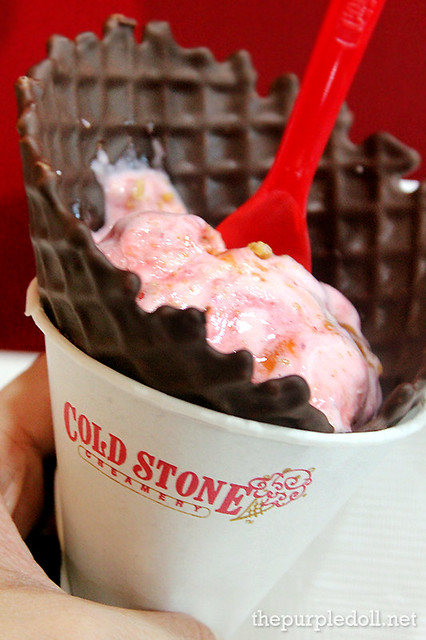 Our Strawberry Blonde at Cold Stone Creamery