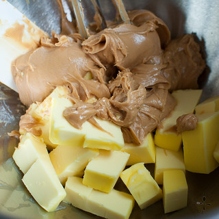 cream butter and peanut butter together
