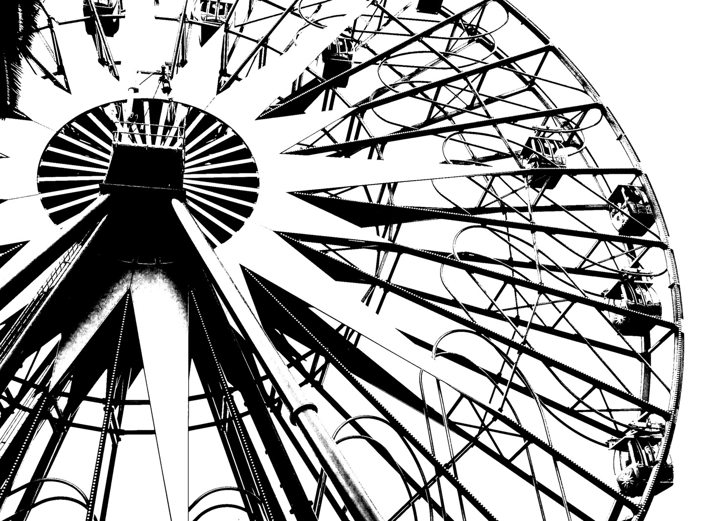 coloring pages of ferris wheel - photo #22