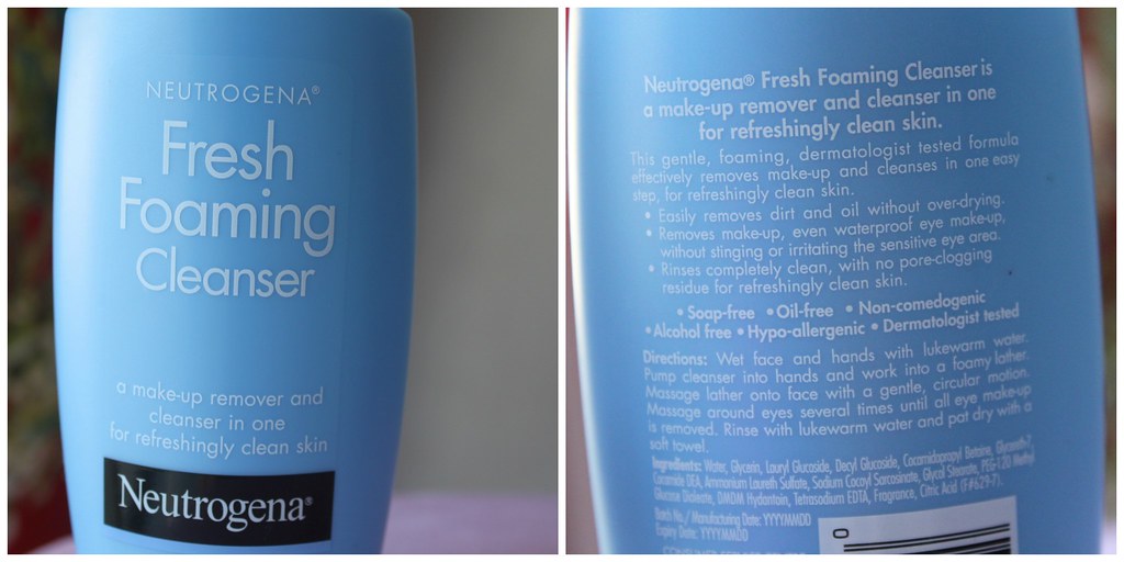Neutrogena fresh foaming cleanser australian beauty review blog blogger aussie ausbeatuyreview wash dry clean sensitive skin waterproof makeup remover remove clear