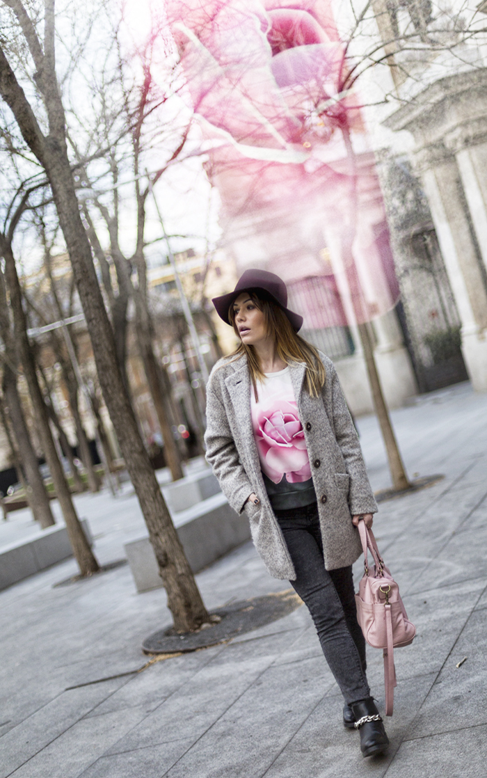 street style the rose sheinside sweater zara chained boots fashion blogger outfit blog de moda
