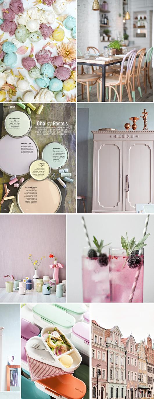 Chalky Pastels Moodboard