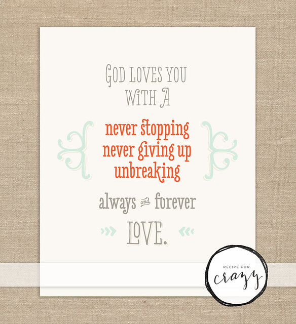 God love you with... - art print