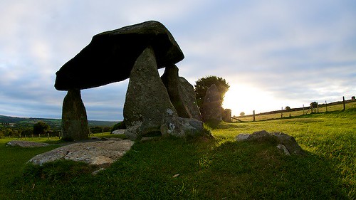 Sunrise at Pentre Ifan Burial Chamber by TheUnseenScene (previously AnnerleyIRMacro)