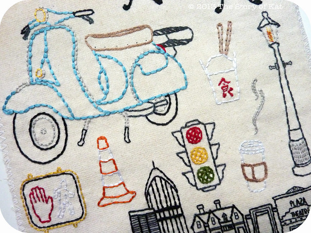 City Set Embroidery Pattern