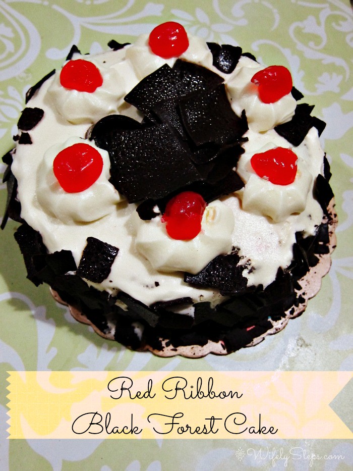 Red Ribbon Black Forest Cake A trip down memory lane Wifely Steps