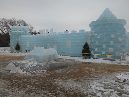 Saranac Lake ice palace (what's left of it) by woodsrun