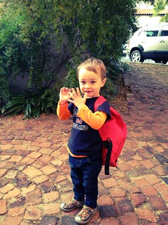 Arnan's first day of school