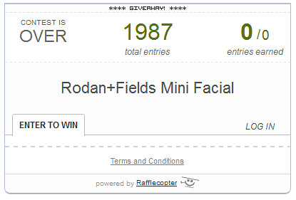 Rodan Fields Rafflecopter