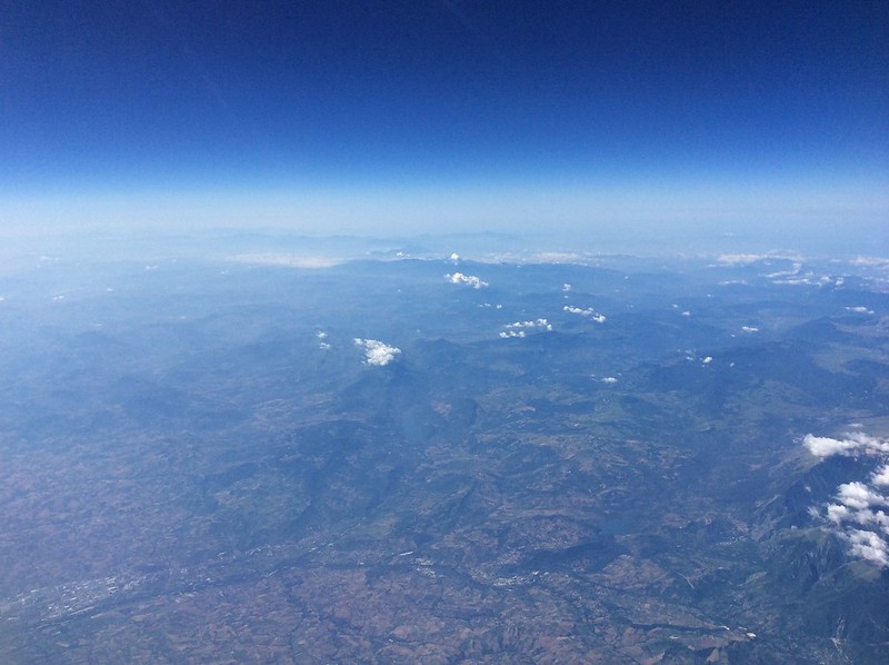 Italy from a plane window