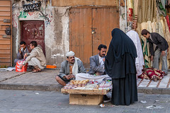 Street vendors - Sana'a, Yemen