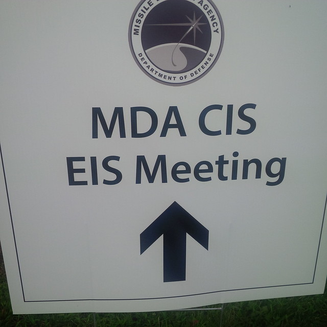 MDA CIS EIS meeting sign