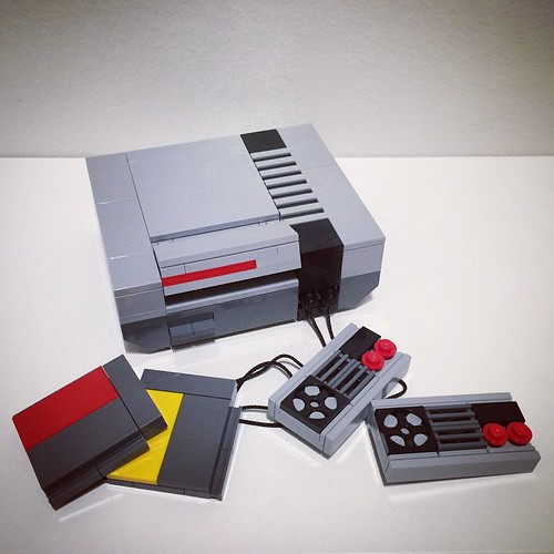 These models are a sheer joy to build. So authentic in every way, including the things you don't see at all  #lego #afol #myfirstgameconsole #spriteedition #retro #powerpig #perfection #nintendo #nes #custom