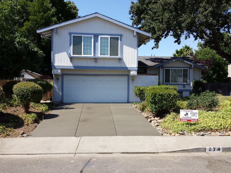 Driveway Removed & Replaced In Vacaville