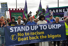 Stand Up To UKIP demonstration: Doncaster: 27/09/14