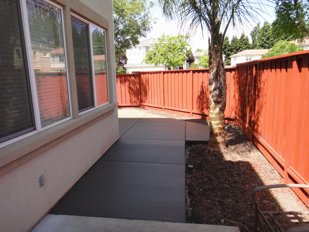 Concrete Walkway And Patio Area Added On In Fairfield