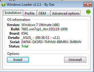 windows loader 2.2.1, Crack windows 7, crack win7