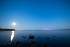 Moonset over Buzzards Bay 7/12/2014