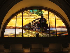 Salt Lake City: The Gateway (previously Union Pacific train station): stained glass window