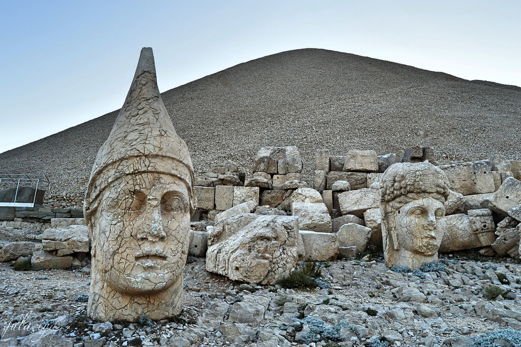 Mount Nemrut. Royal tomb from 1st century BC