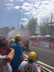 Vittel using their water cannon...