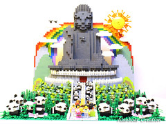 LEGO Tian Tan Buddha x 1600 Pandas
